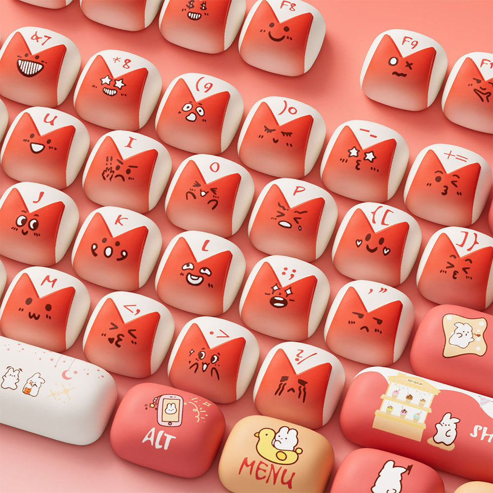 Akko Bunny Apple Keycap Set (137-key)