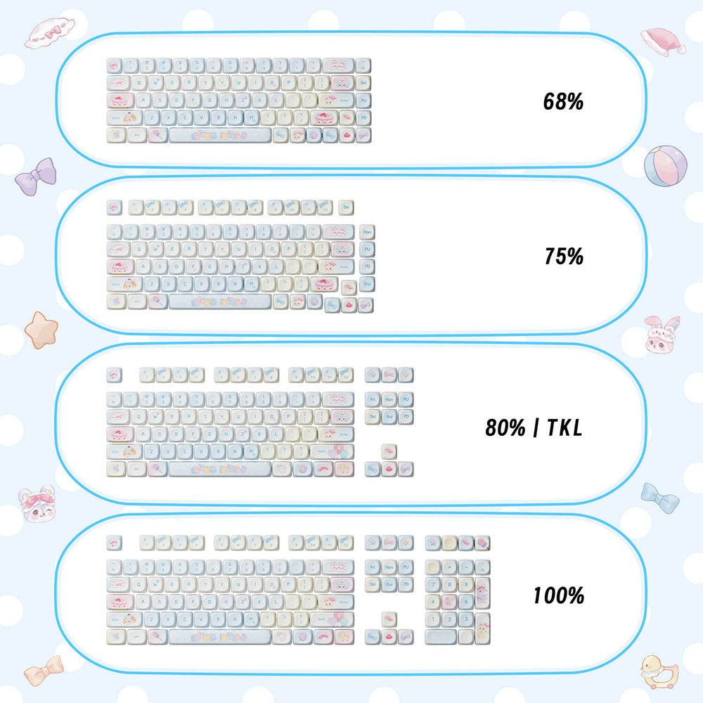 AKKO Butterfly Fantasy Keycap Set (140-key)