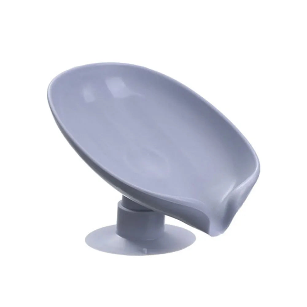 JJYY Leaf Shape Soap Box Drain Soap Holder Box Bathroom Accessories Toilet Laundry Soap Box Bathroom Supplies Tray Gadgets