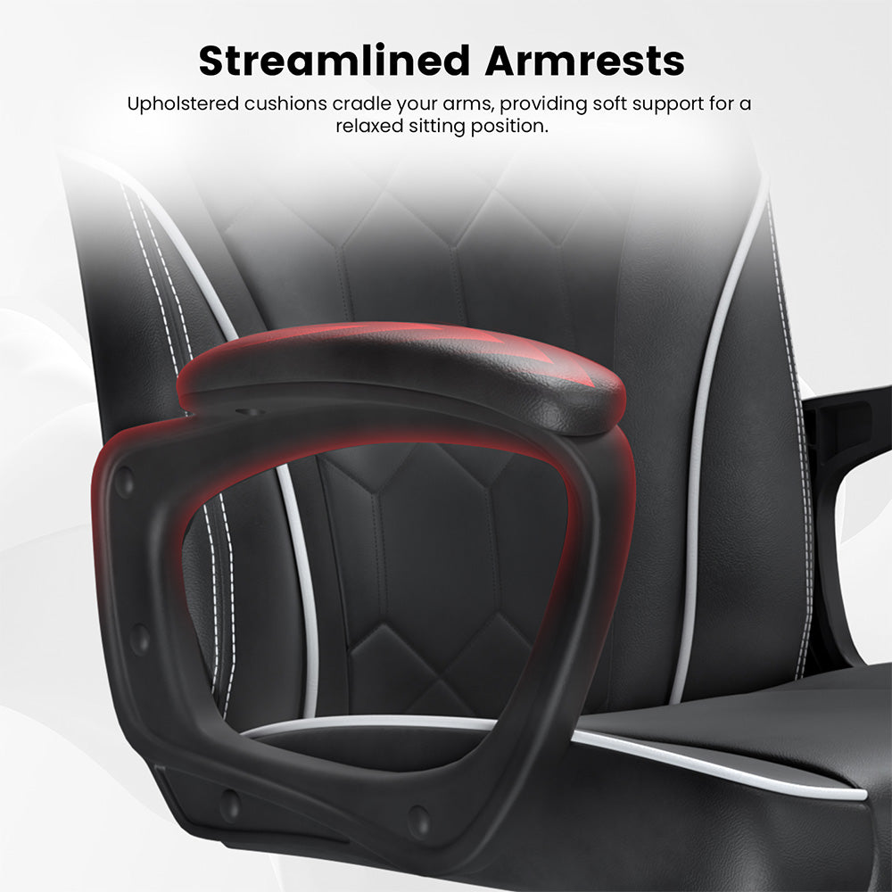 ACGAM CG-4746 Gaming Office Chair Small Version, Ergonomic Foam Backrest, 360° Swivel & Adjustable Height, 360° Swivel and Height Adjustment