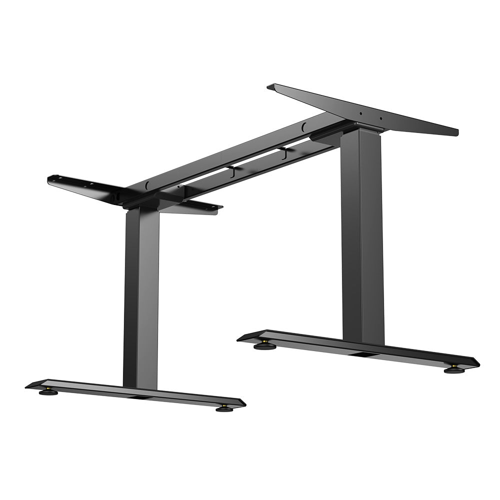 ACGAM JSZ-3 Height-Adjustable Standing Desk Frame With 2 Strong Motors, 3-Level Table Frame, Height Adjustable with 62-127cm, 3 Memory Controls, Load Capacity up to 120 KG, for Home & Office - Black Frame Only