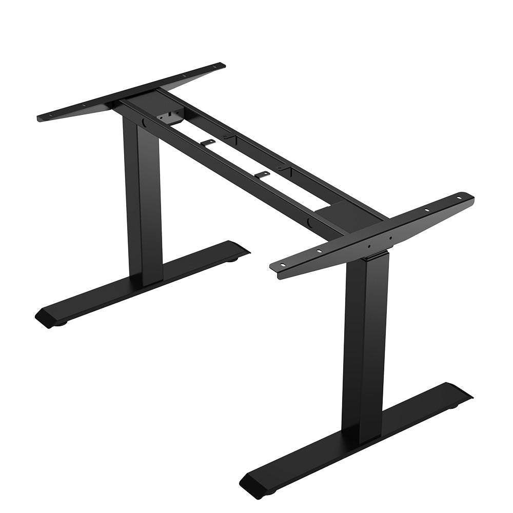 ACGAM JSZ-3 Height-Adjustable Standing Desk Frame With 2 Strong Motors, 3-Level Table Frame, Height Adjustable with 62-127cm, 3 Memory Controls, Load Capacity up to 120 KG, for Home & Office - Black Frame Only