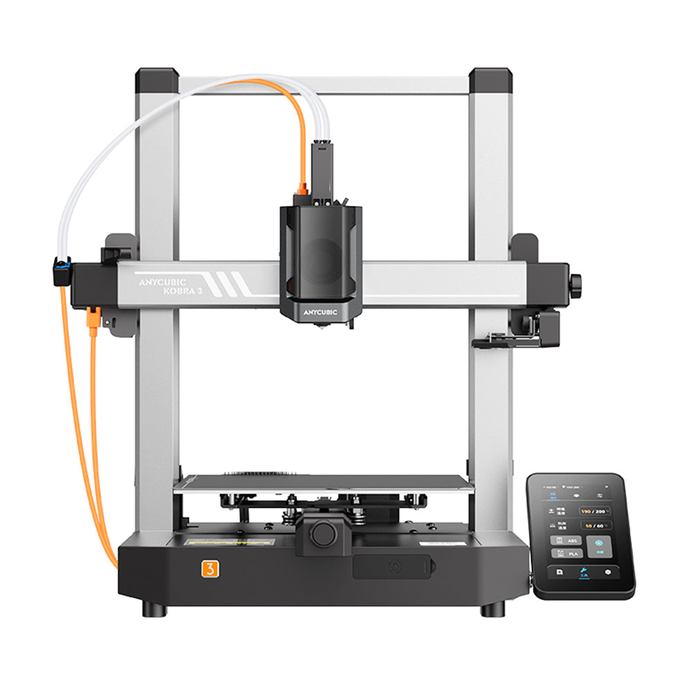 Anycubic Kobra 3 Combo, ACE Pro Multicolor System, Max 600mm/s Speed, Smart Multi-Color Printing, Dual PTC Heating Syst, Auto Leveling, Nozzle Clog Detection, ACE Pro with Filament Drying Function, 250*250*260mm