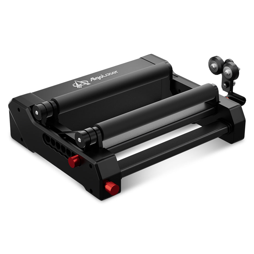 AlgoLaser RR2 Rotary Roller, Height-adjustable Bracket, 3000mm/min Engraving Speed, 7 Width Gears, for Alpha, Delta & DIY Kit Engraving Machine