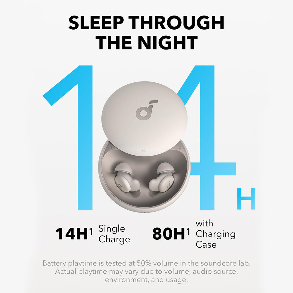 Anker Soundcore Sleep A20 Earbuds, Noise Blocking Sleep Earphones, Up to 80 Hours Playtime