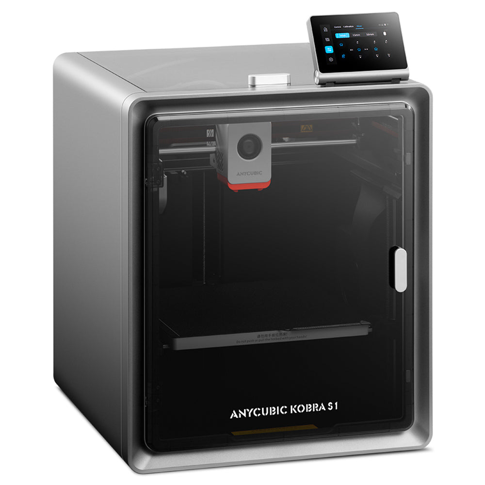 Anycubic Kobra S1 3D Printer, Enclosed CoreXY Construction, 600mm/s Ultra-Fast Print, Support Multi Color Printing with ACE Pro, 320℃ Hotend, 44dB Ultra-Quiet, 250*250*250mm