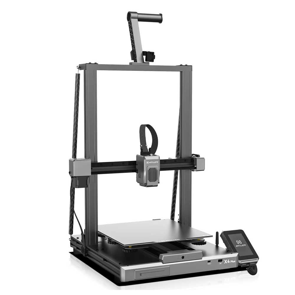 Artillery Sidewinder X4 Plus 3D Printer, 300*300*400mm, 500mm/s Print Speed, XY-Metal Linear Guide Rail, Auto Levelling, 8000 rpm Efficient Cooling Fans