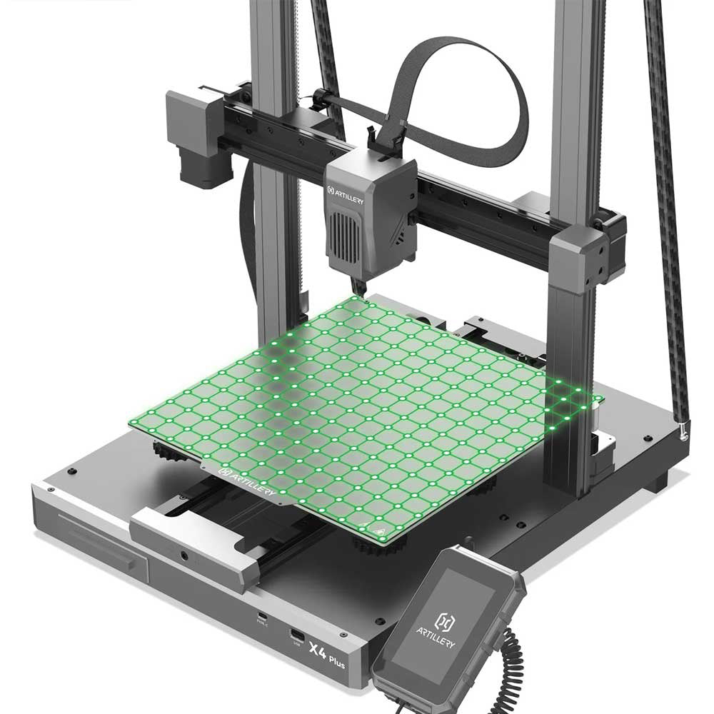 Artillery Sidewinder X4 Plus 3D Printer, 300*300*400mm, 500mm/s Print Speed, XY-Metal Linear Guide Rail, Auto Levelling, 8000 rpm Efficient Cooling Fans