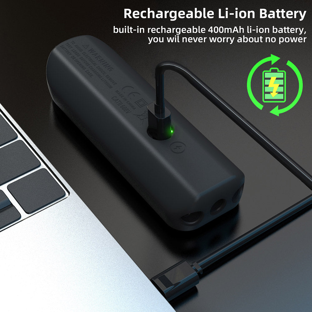 BSIDE A2X Intelligent Digital Multimeter, USB Charging, Color LCD Screen, Rechargeable Li-ion Battery, Bright LED Flashlight, Amp Smart Identification