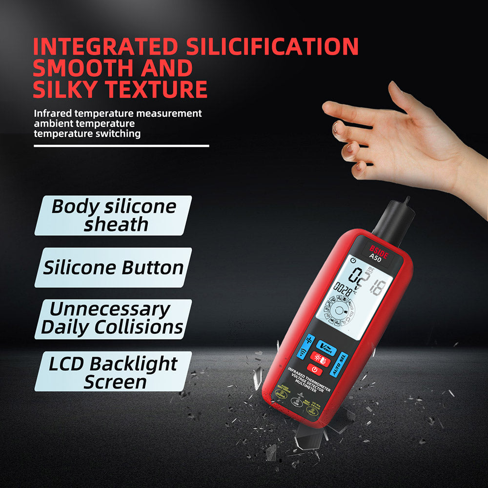 BSIDE A50 Digital Multimeter, 6000 Count, Electrical Test Pen, Leakage Tester, Voltage/Current/Capacitance/Resistance Tester