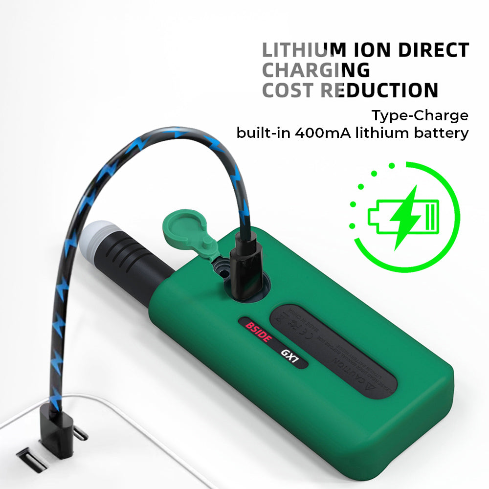 BSIDE GX1 4 in 1 Comprehensive Tester, Ambient/Temperature Humidity/Light Noise/Altitude Tester, with Decibel, A & C Weighted Test Functions - Green