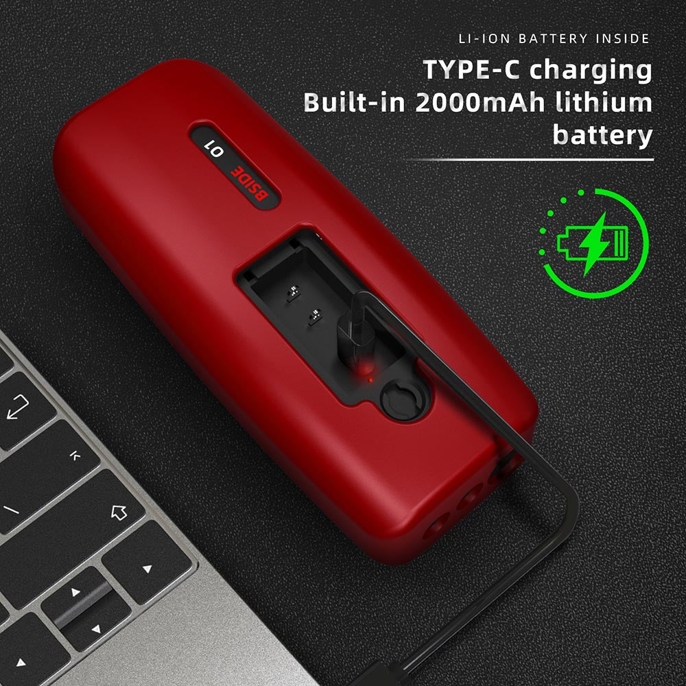 BSIDE O1 Digital Oscilloscope, Handheld Multimeter, Waveform Storage, Sampling Rate 48MSa/s 10MHz, Professional Electronic Components Tester - Red