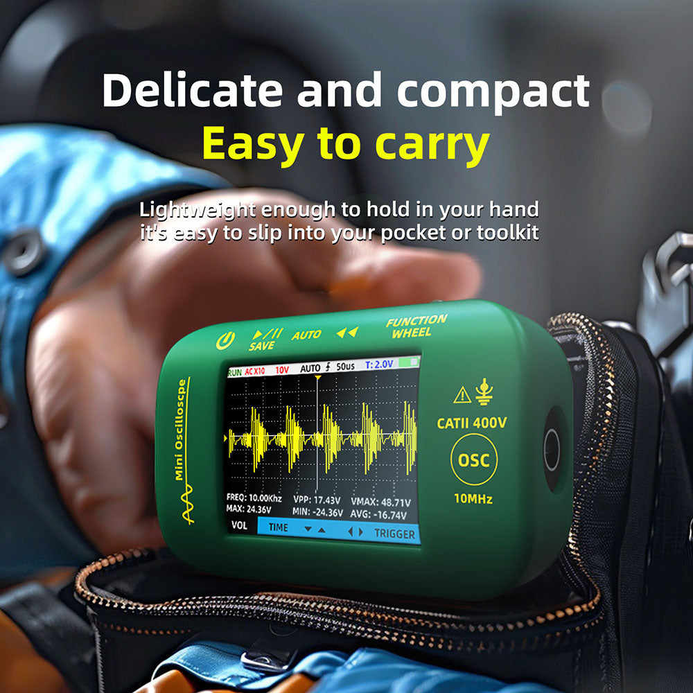 BSIDE OT2 Handheld Digital Oscilloscope Multimeter, 10MHz Bandwidth with 48MSa/s Sampling Rate, 2.8-inch LCD Screen