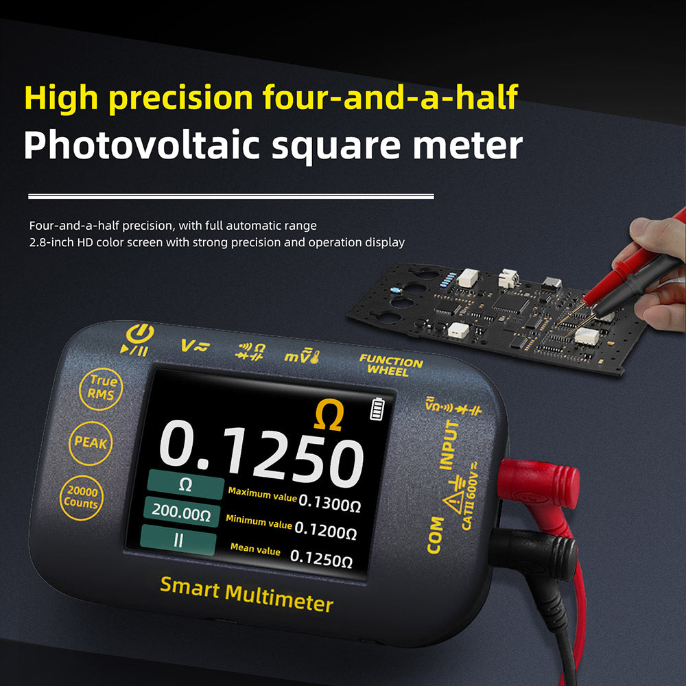 BSIDE S40 Digital Photovoltaic Multimeter, 2.8inch HD Color Screen, High Precision, High Voltage 1000V, Electrical Maintenance