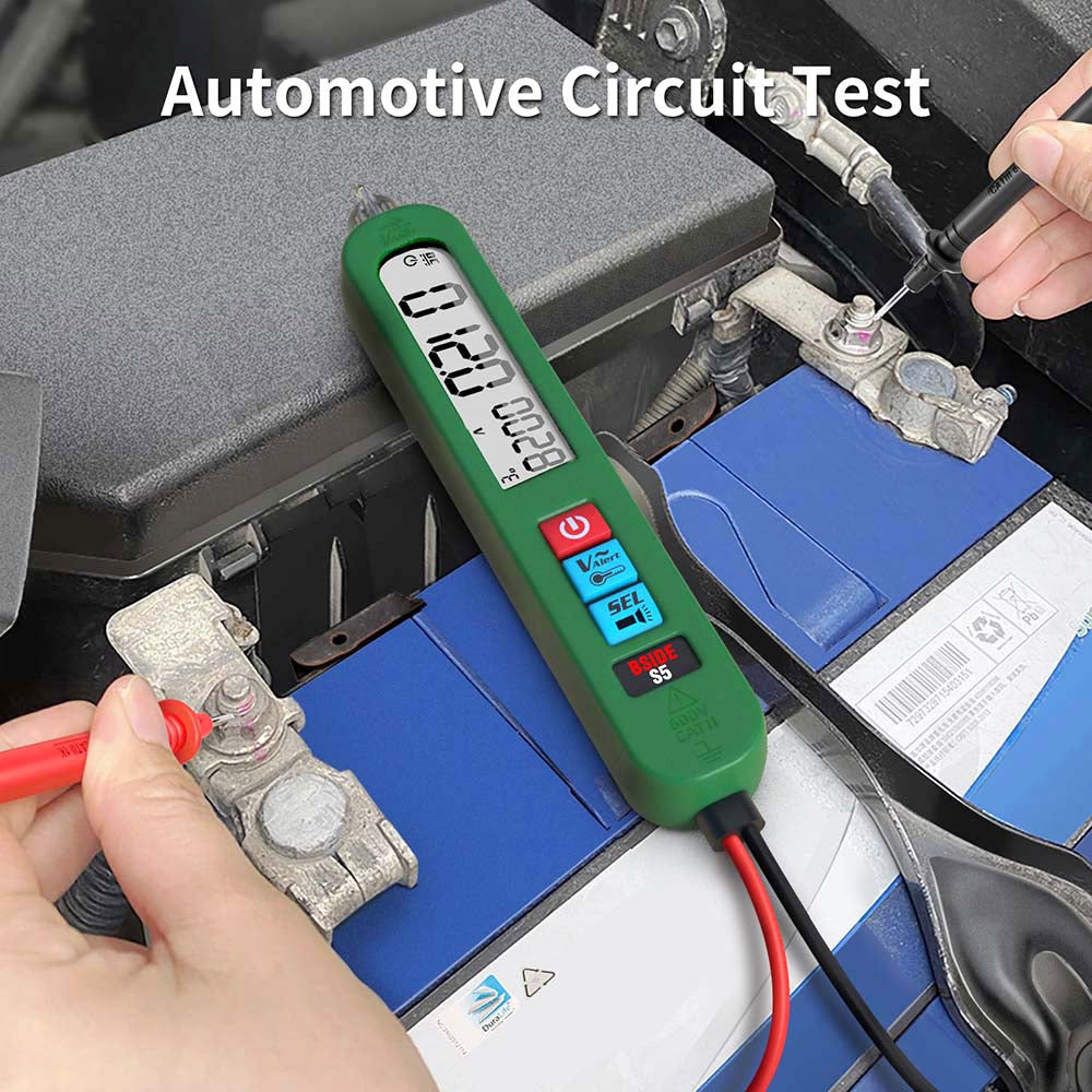 BSIDE S5 Digital Multimeter, Electric Pen Voltage Detector, Automatic Recognition Charging Model, Induction Zero Fire Line Inspection - Green