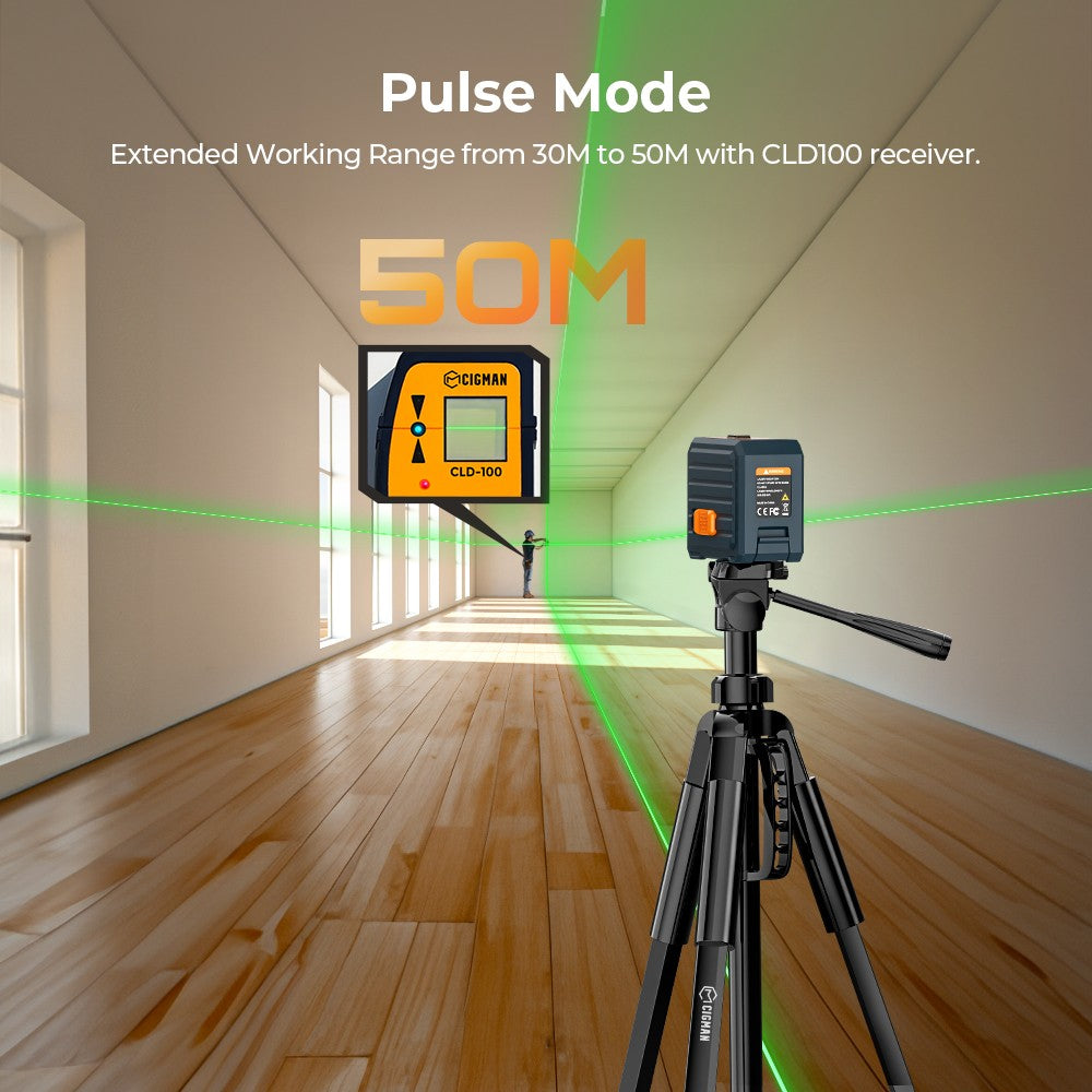 CIGMAN CM-G01 2 Lines Laser Level, Self-Leveling, 360° Magnetic Bracket