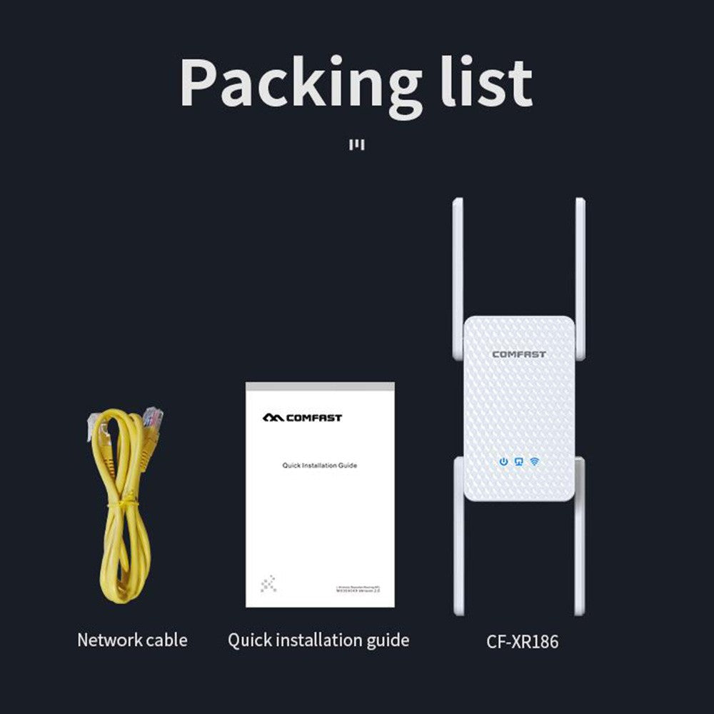 COMFAST CF-XR186 WiFi Signal Amplifier Dual-band 5G 3000M WiFi - EU