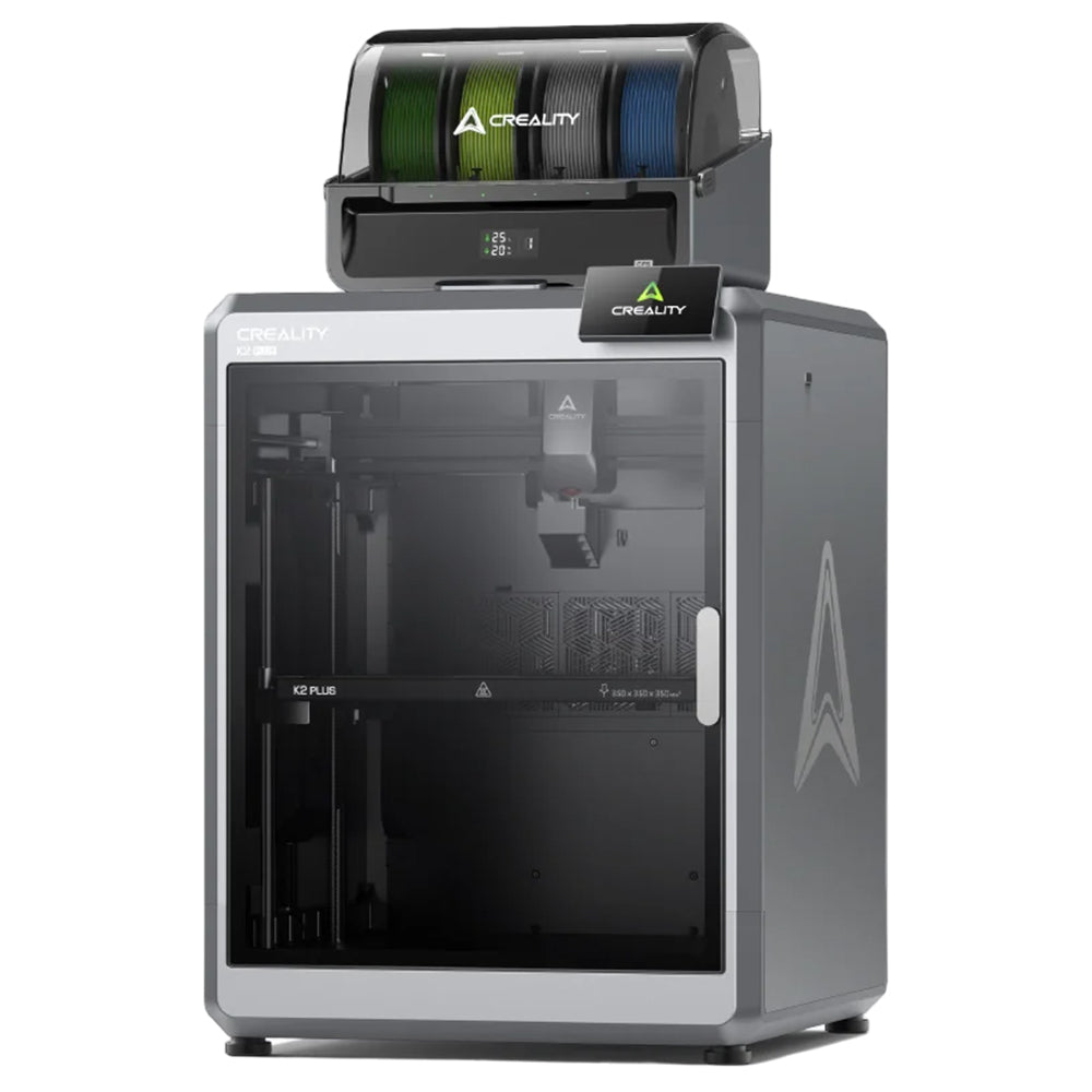 Creality K2 Plus Combo 3D Printer with CFS, 600mm/s, Multi-Color Printing, Apus Extruder, Tilt Detection, FOC Closed-Loop Motors, Active Chamber Heater, 350x350x350mm