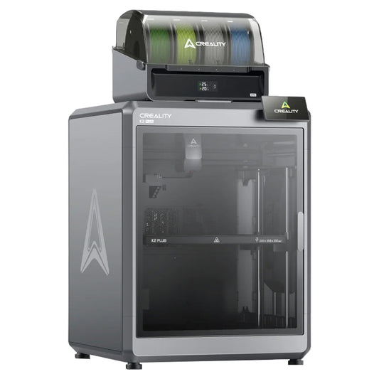Creality K2 Plus Combo 3D Printer with CFS, 600mm/s, Multi-Color Printing, Apus Extruder, Tilt Detection, FOC Closed-Loop Motors, Active Chamber Heater, 350x350x350mm