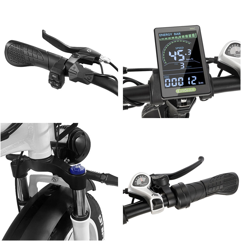 DRVETION CT20 Folding Electric Bike, 20*4.0 inch Fat Tire 750W Motor 48V 20Ah Samsung Battery 45km/h Max Speed Disc Brake SHIMANO 7 Gears