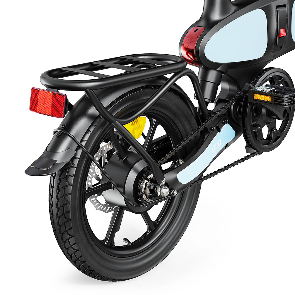 DYU C2 Electric Bike, 250W Motor, 48V 7.5Ah Battery, 16*2.5-inch Tires, 25km/h Max Speed, 40km Range, Dual Disc Brakes, LED Display