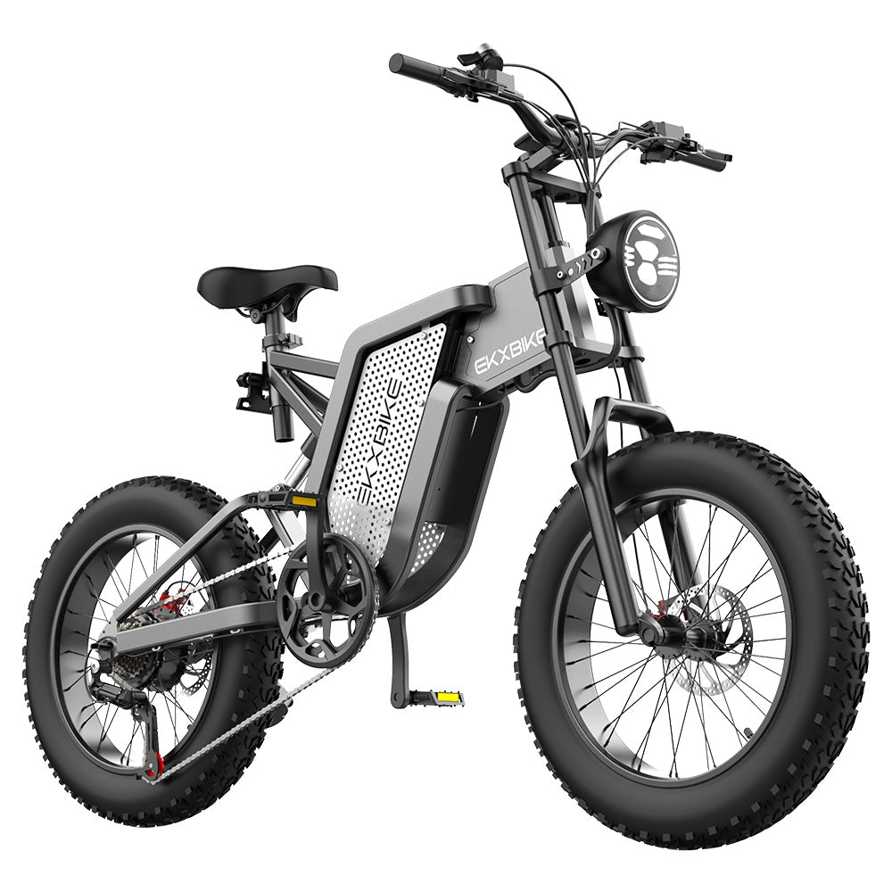 EKXBIKE X20 Electric Bike, 2000W Motor, 48V 35AH Battery, 20*4.0-inch Fat Tire, 55km/h Max Speed, 150km Range, Hydraulic Brake, Hydraulic Shock Absorber, Shimano 7-Speed