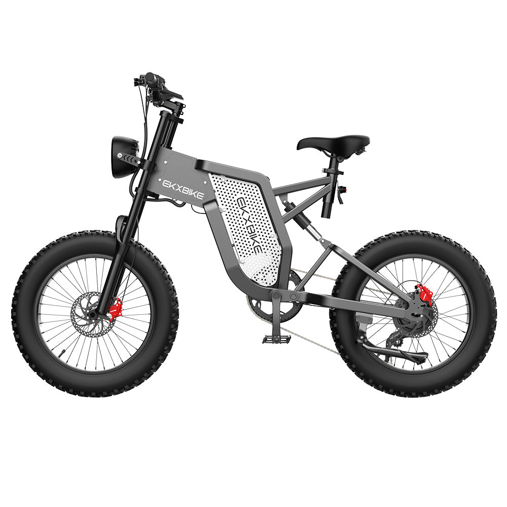 EKXBIKE X20 Electric Bike, 2000W Motor, 48V 35AH Battery, 20*4.0-inch Fat Tire, 55km/h Max Speed, 150km Range, Hydraulic Brake, Hydraulic Shock Absorber, Shimano 7-Speed