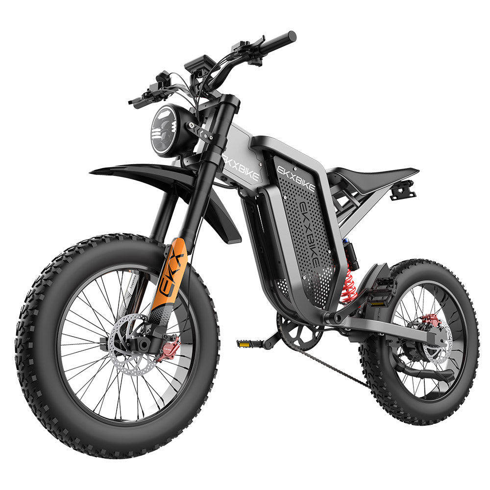 EKXBIKE X21 Electric Bike, 2000W Motor, 48V 35AH Battery, 20*4-inch Fat Tire, 55km Max Speed, 150km Max Range, Hydraulic Brake, Hydraulic Shock Absorber, Shimano 7-Speed