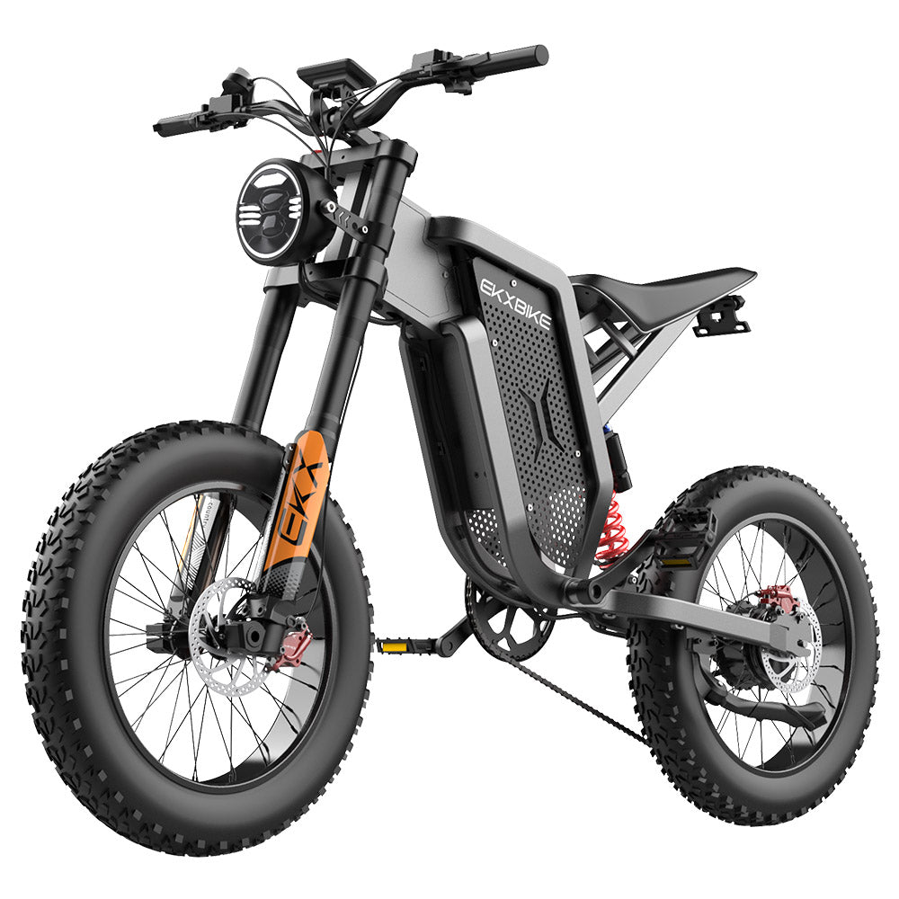 EKXBIKE X21 Electric Bike, 2000W Motor, 48V 35AH Battery, 20*4-inch Fat Tire, 55km Max Speed, 150km Max Range, Hydraulic Brake, Hydraulic Shock Absorber, Shimano 7-Speed