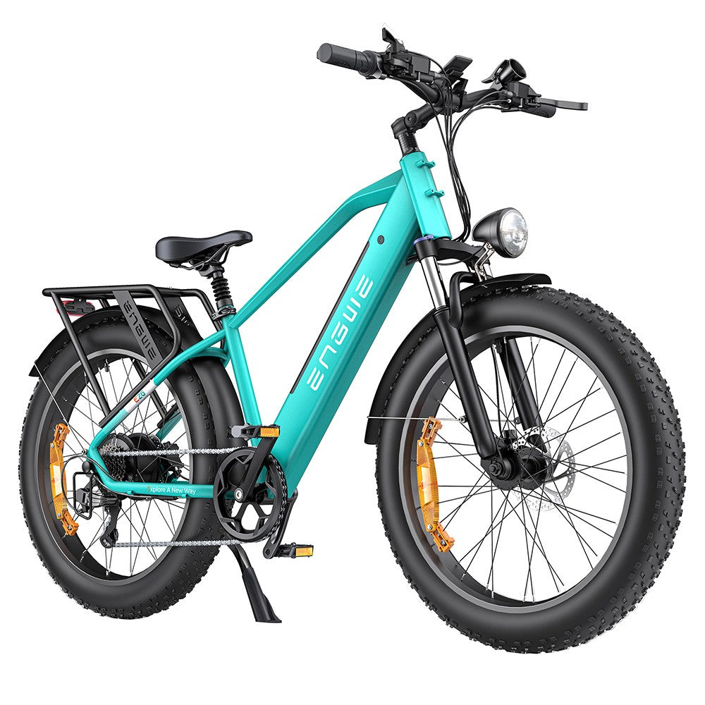 ENGWE E26 Step-over Electric Bike, 48V 16AH Battery 250W Motor Mountain Bike Shimano 7-Speed Gear 140km Max Range 25km/h Max Speed 26*4.0 inch Fat Tire 150kg Load Hydraulic Disc Brake - Gem Blue
