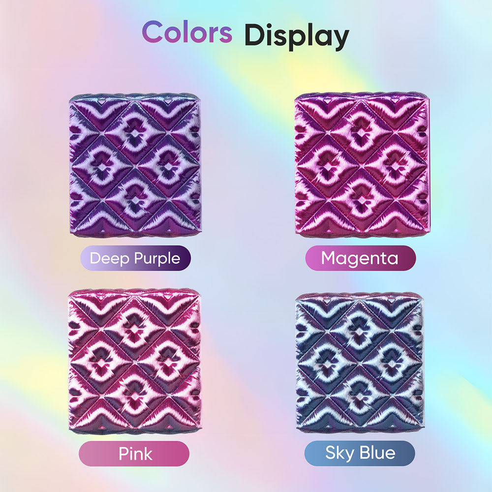 ERYONE High Speed Four-color Silk PLA Filament, 1kg - Cold Flame Nocturnal (Dark Purple & Magenta & Pink & Sky Blue)