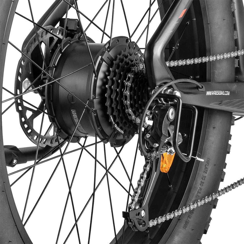 Fafrees F26 Carbon X E-bike 26*4.8 inch Air Tire 1000W Rear Drive 25km/h Max Speed 48V 22.5Ah Battery 120-140km Assist Range