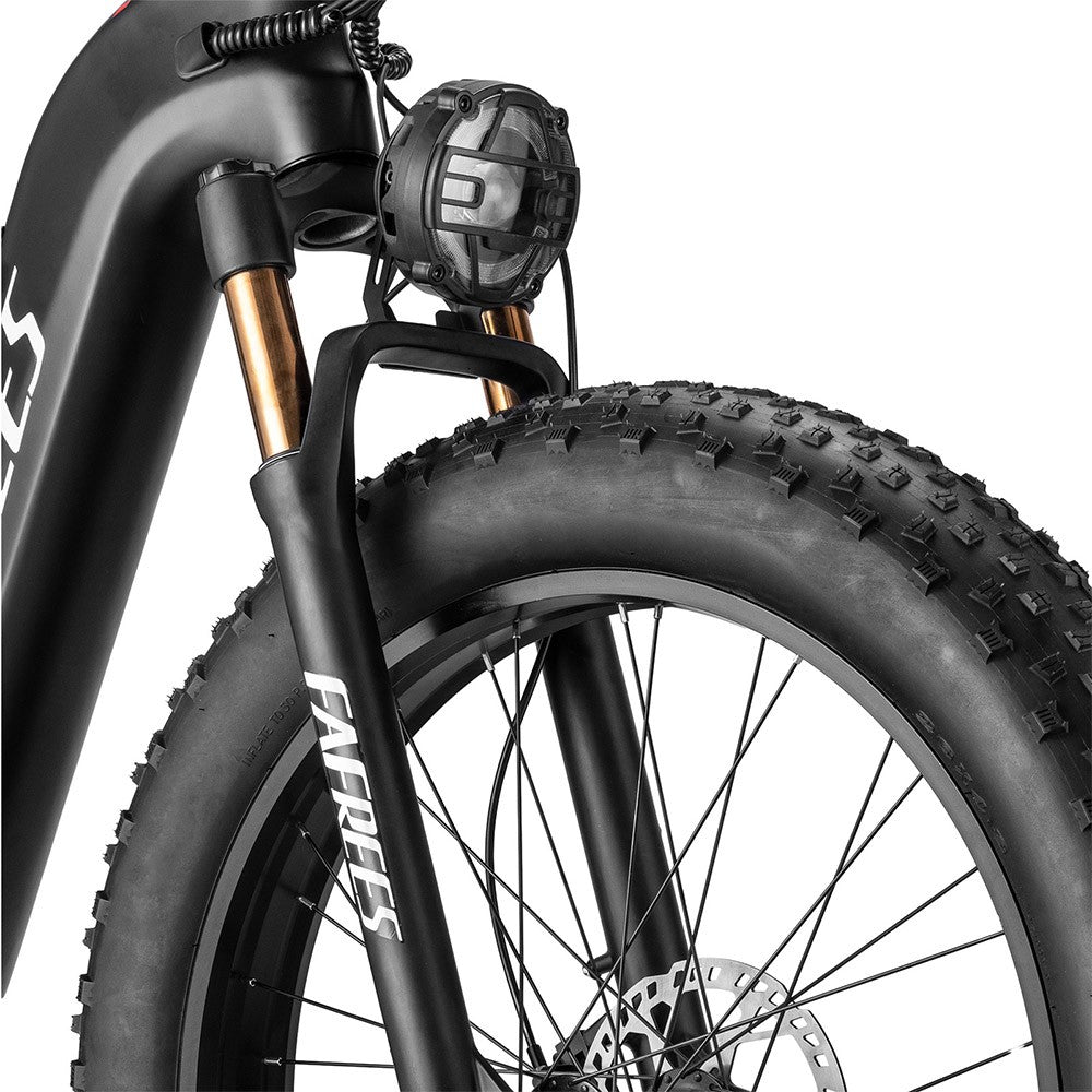 Fafrees F26 Carbon X E-bike 26*4.8 inch Air Tire 1000W Rear Drive 25km/h Max Speed 48V 22.5Ah Battery 120-140km Assist Range