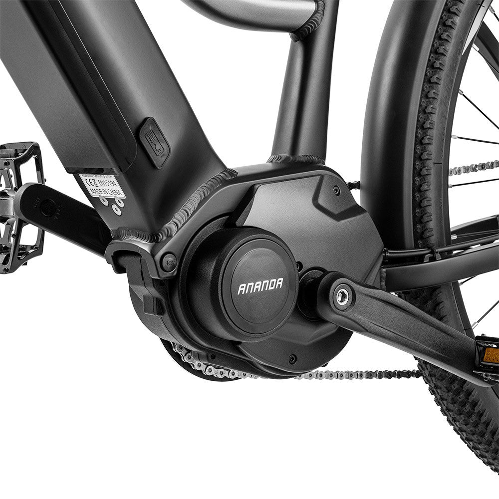 Fafrees FM8 Pro Electric Bike 27.5 inch Air Tires 36V 250W Mid-drive 25km/h Max Speed 14.5Ah Battery 100-120km Range - Black