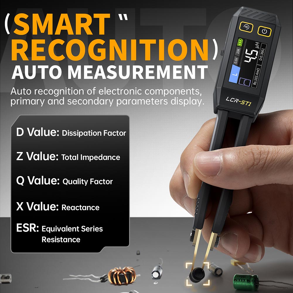 FNIRSI LCR-ST1 Mini Smart Tweezer LCR Meter/ESR Meter