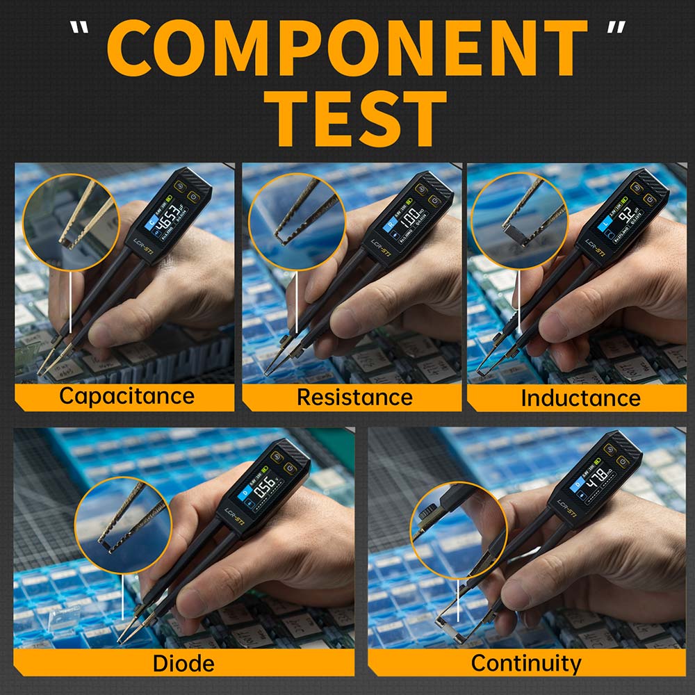 FNIRSI LCR-ST1 Mini Smart Tweezer LCR Meter/ESR Meter