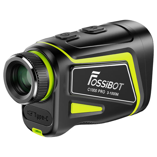FOSSiBOT C1000 Pro Golf Rangefinder, Green & Red OLED Display, 0.06s Measure Speed, 1000m Measurement Range, 6X Magnification, IP54 Waterproof
