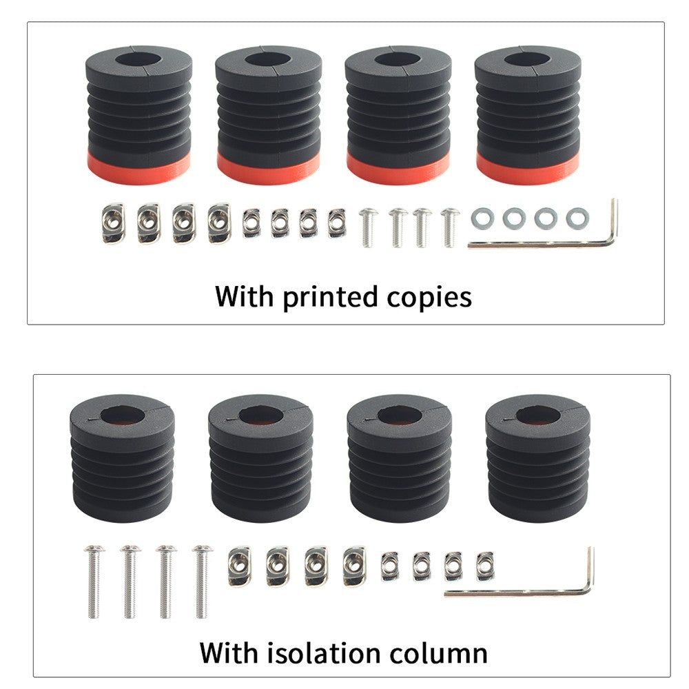 FYSETC Anti Vibration Feet, with Isolation Column, for Bambu Lab P1/X1, Ender 3, Prusa i3, Voron