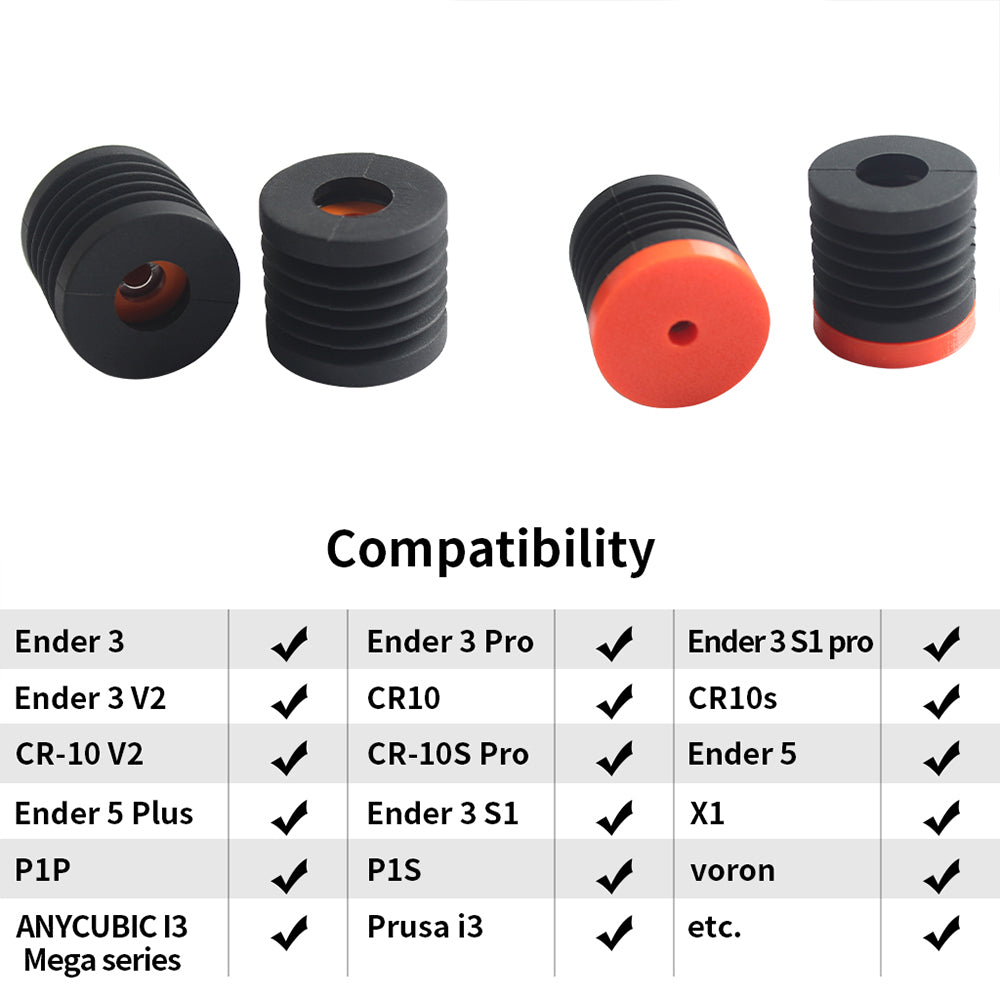 FYSETC Anti Vibration Feet, with Isolation Column, for Bambu Lab P1/X1, Ender 3, Prusa i3, Voron