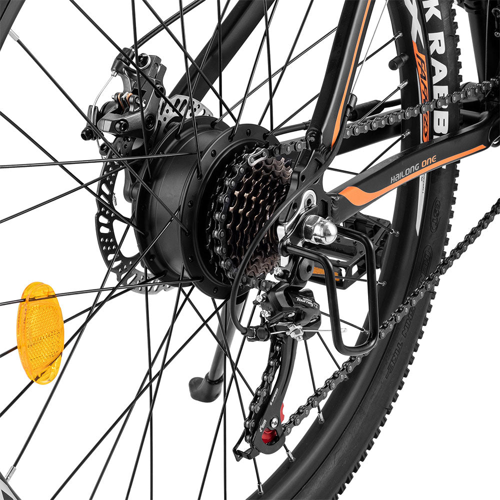 Fafrees Hailong One Electric Bike, 250W Motor, 36V/13Ah Battery, 26*2.1-inch CST Tires, 25km/h Max Speed, 100km Max Range, LCD Display, SHIMANO 21 Speed - Black