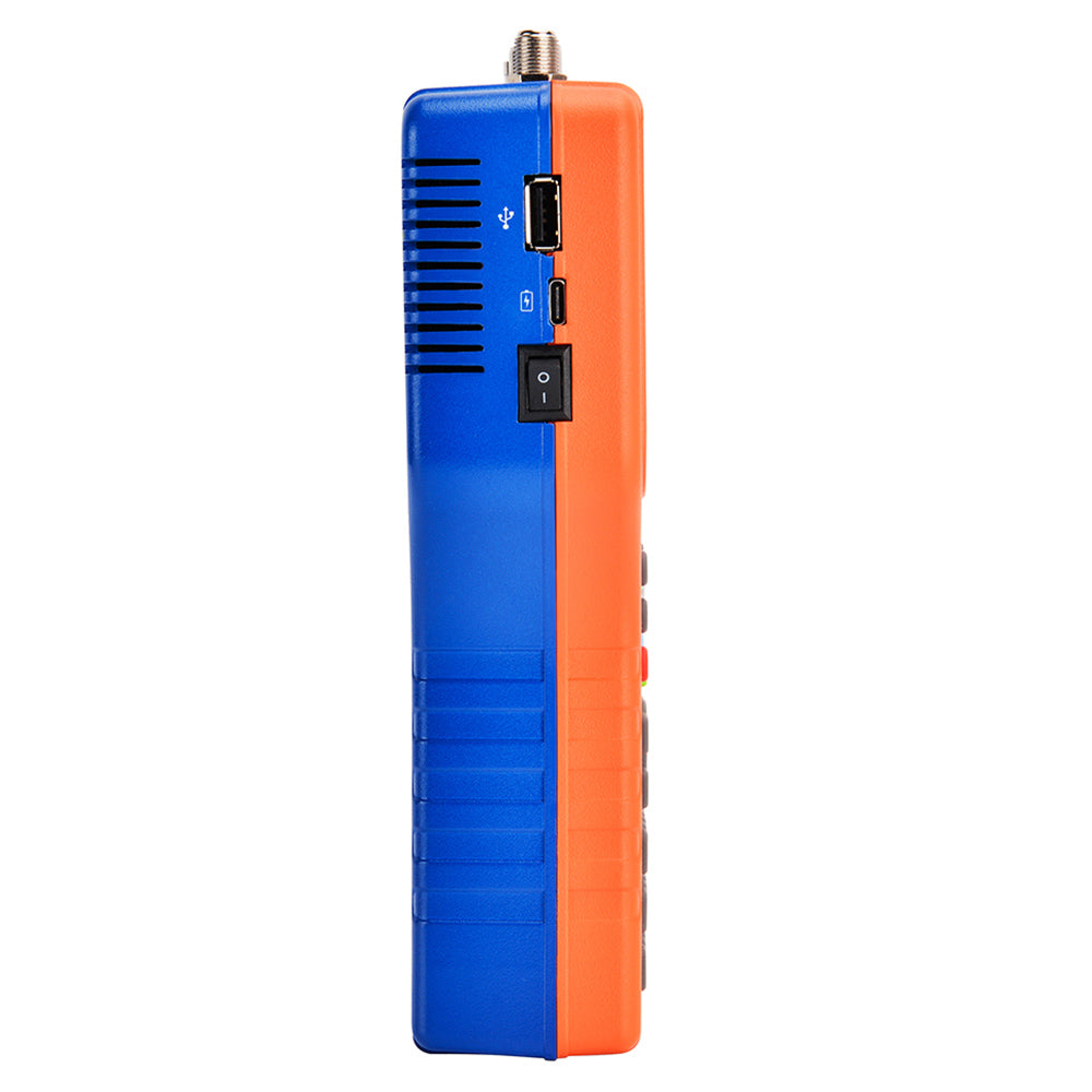 GTMEDIA V8 Finder PRO 2 Satellite Finder ATSC-C Digital Satellite Signal Detector, Support DVB-S2X/S2/S, DVB-T2/T, DVB-C - Orange, EU Plug