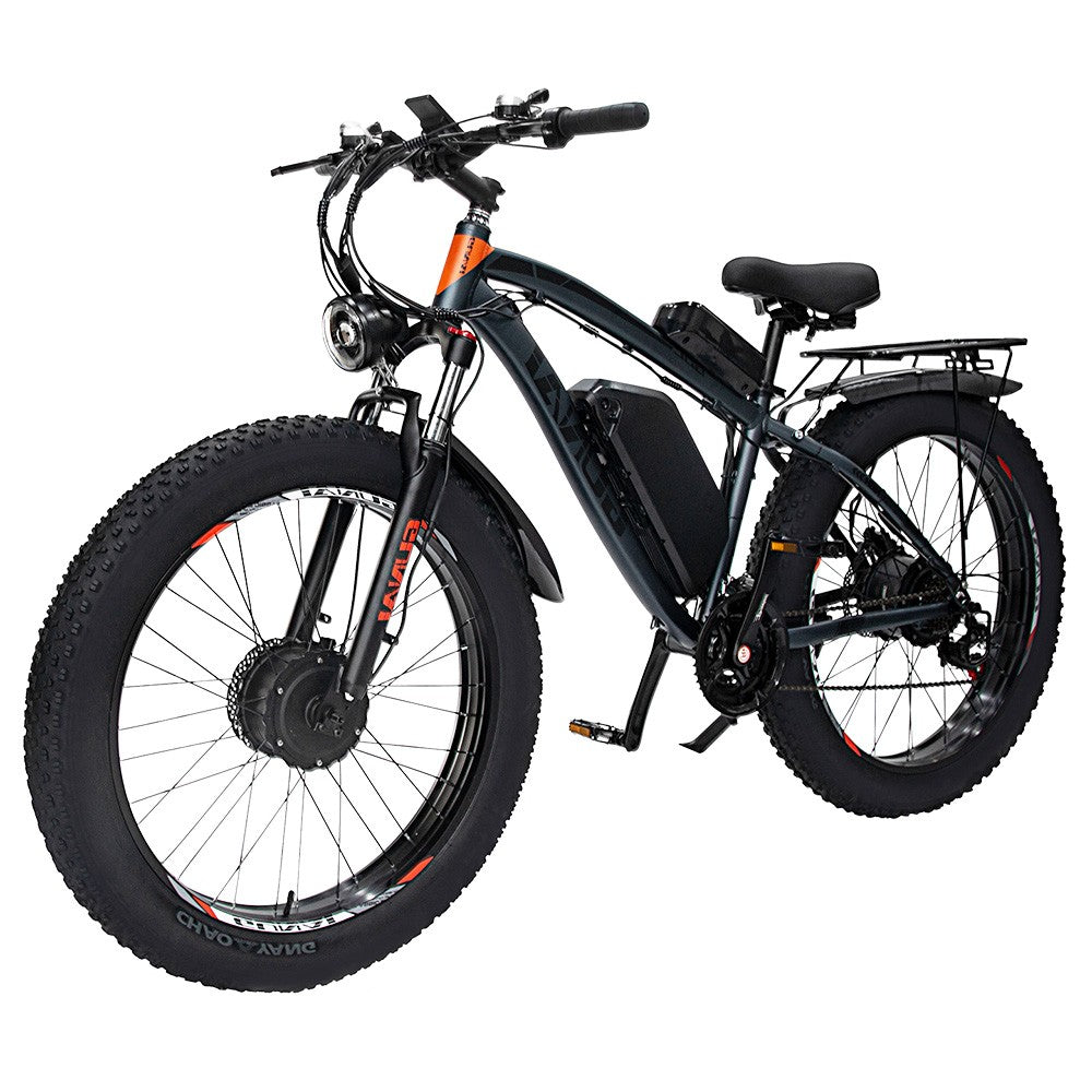 GUNAI GN88 Electric Mountain Bike 26*4.0 inch Fat Tires 1000W*2 Motors 55km/h Max Speed 48V 22Ah Battery 130km Range