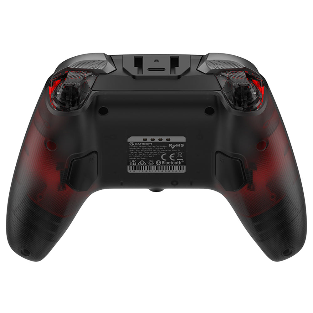 GameSir Cyclone 2 Game Controller with Charging Dock, Tri-mode Connection, Compatible with PC / Steam / Android / iOS / Switch, Mag-Res TMR Sticks, 3 Trigger Modes, Rumble Motors, RGB Lights - Black, Bundle Edition