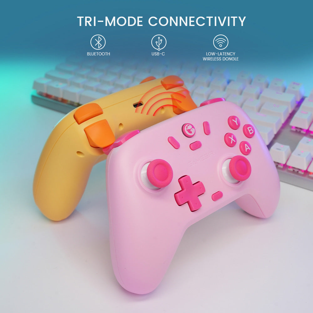 GameSir Nova Lite Wireless Game Controller, Tri-mode Connection, Compatible with PC / Steam / Android / iOS / Switch - Green