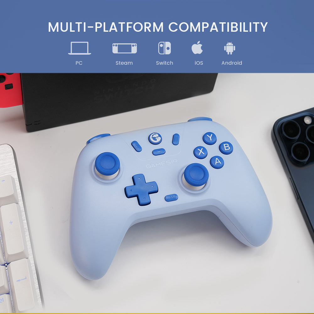 GameSir Nova Lite Wireless Game Controller, Tri-mode Connection, Compatible with PC / Steam / Android / iOS / Switch - Green