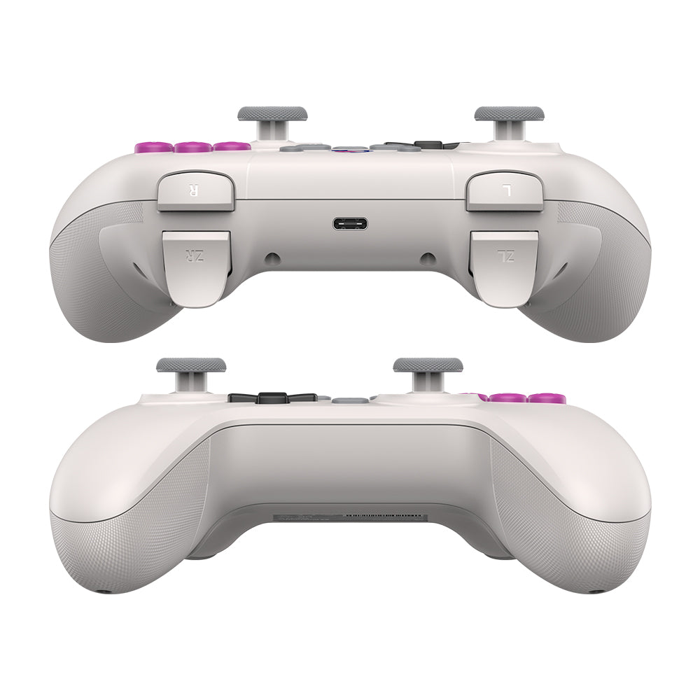 GameSir Nova HD Rumble NS Controller, RGB Lights, Tri-mode Connection, Compatible with Switch, PC, iOS, Android and Steam Deck - White