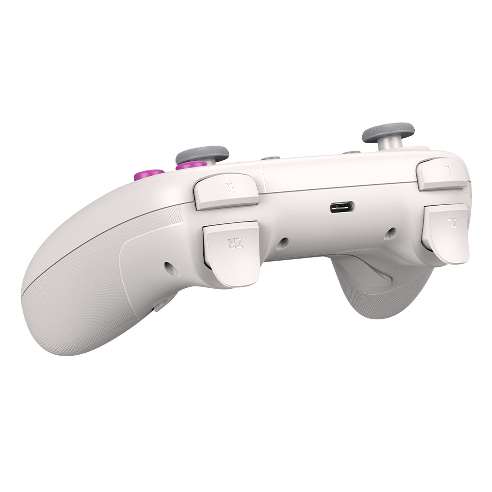 GameSir Nova HD Rumble NS Controller, RGB Lights, Tri-mode Connection, Compatible with Switch, PC, iOS, Android and Steam Deck - White