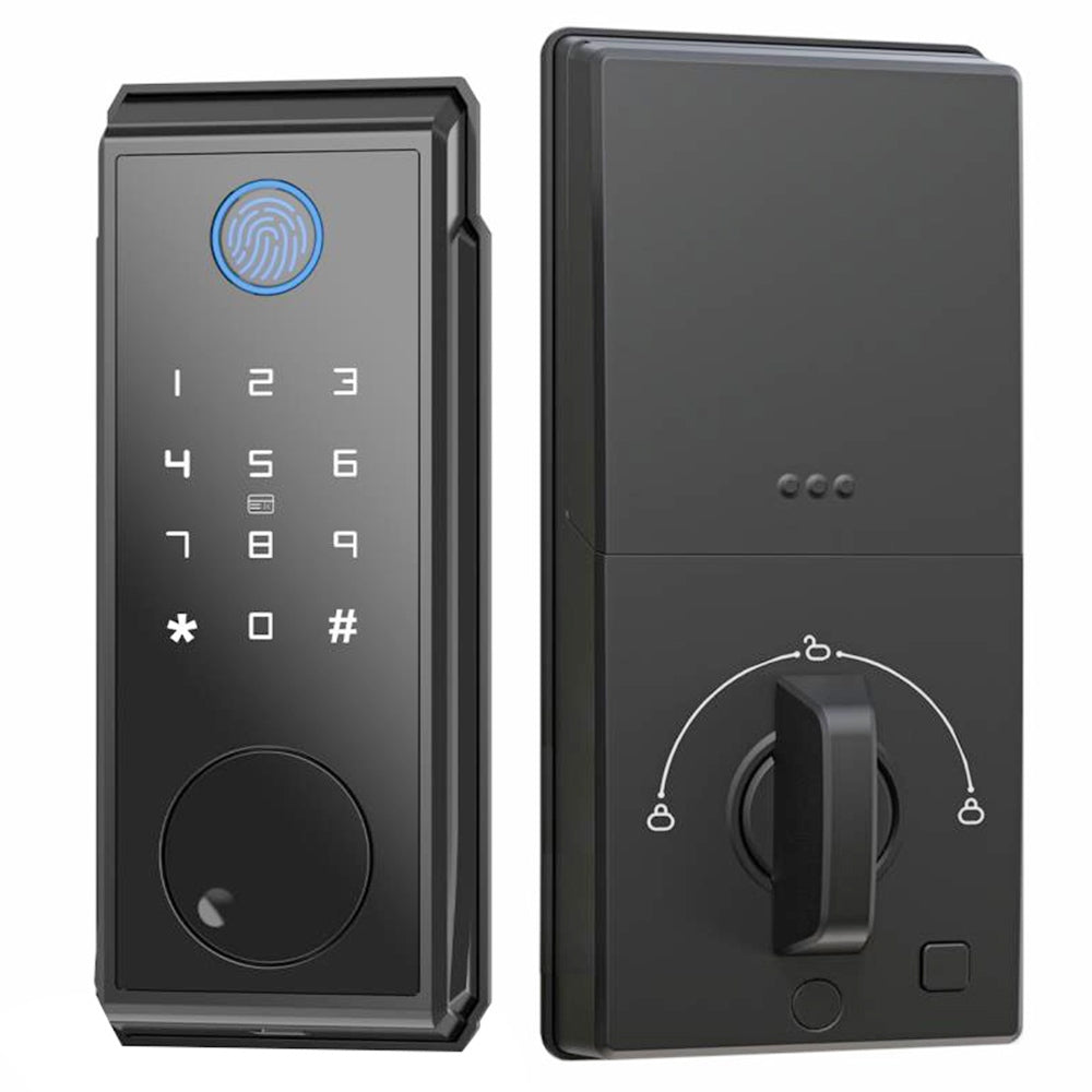 Geekbes JD-D06 Smart Deadbolt Lock, Auto-Lock, Fingerprint Password IC Card WiFi Remote Unlocking