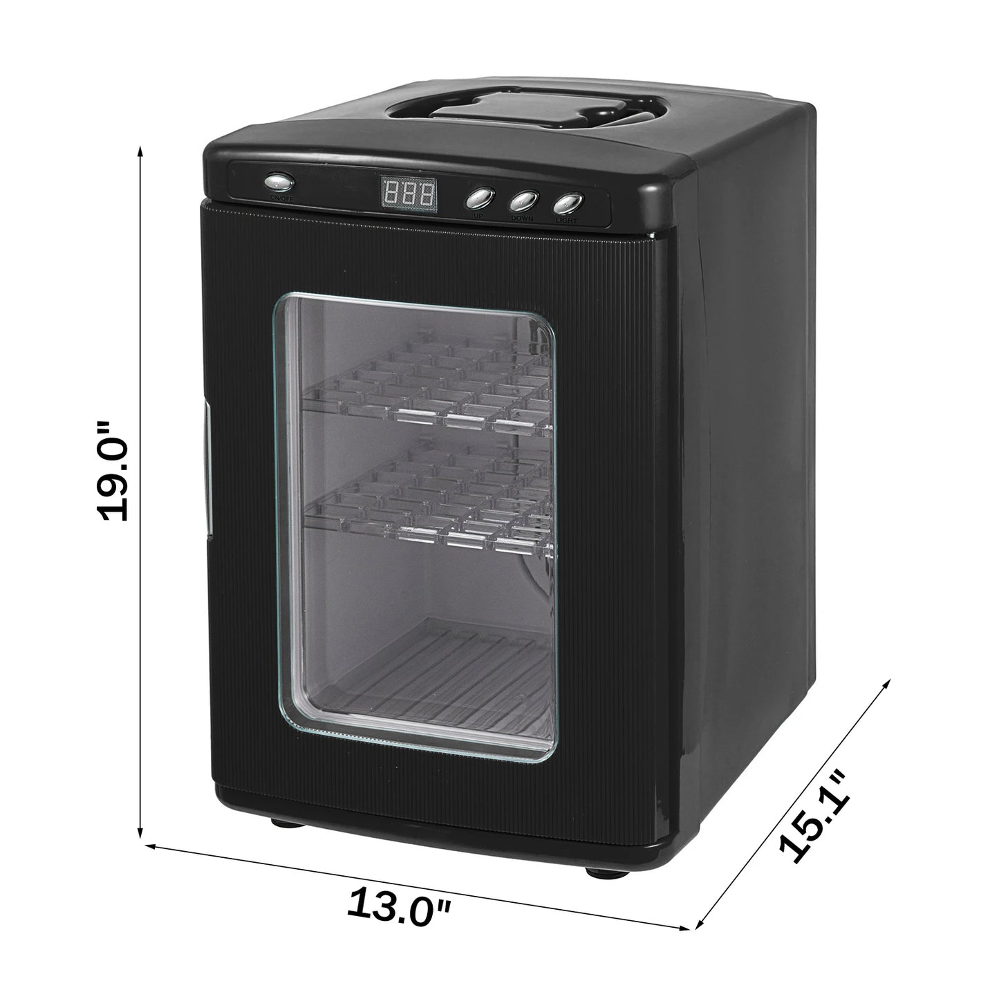 VEVOR 25L Reptile Incubator Digital Egg Incubator Scientific Lab Incubator Cooling and Heating 5-60°C Work for Small Reptiles