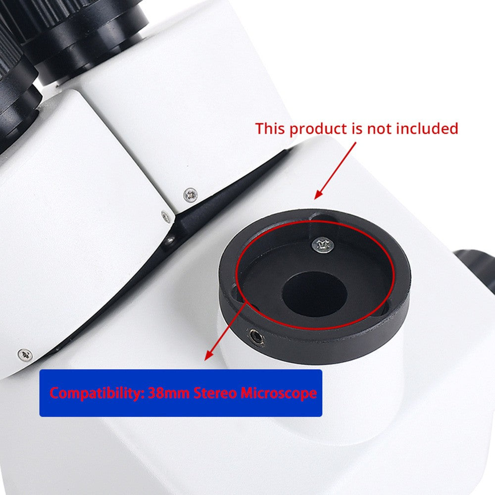HAYEAR 0.35X C-Mount Lens Adapter, Microscope Camera Connector, Focus Adjustable, Trinocular Stereo Micro